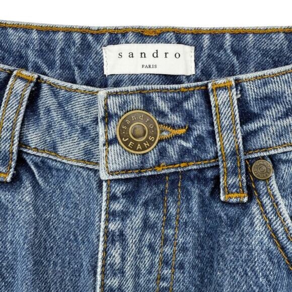 Sandro High Waisted Straight Leg Jean 24 - Picture 5 of 9